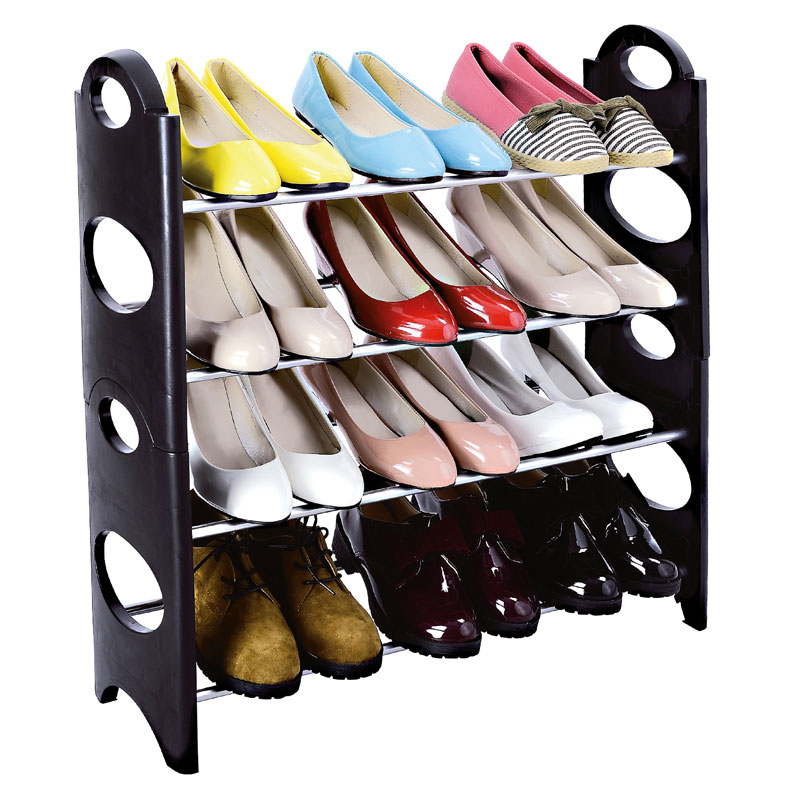 Étagère à Chaussures 4 Niveaux - Présentoir Magasin - Neuf - The Shopfitting Shop